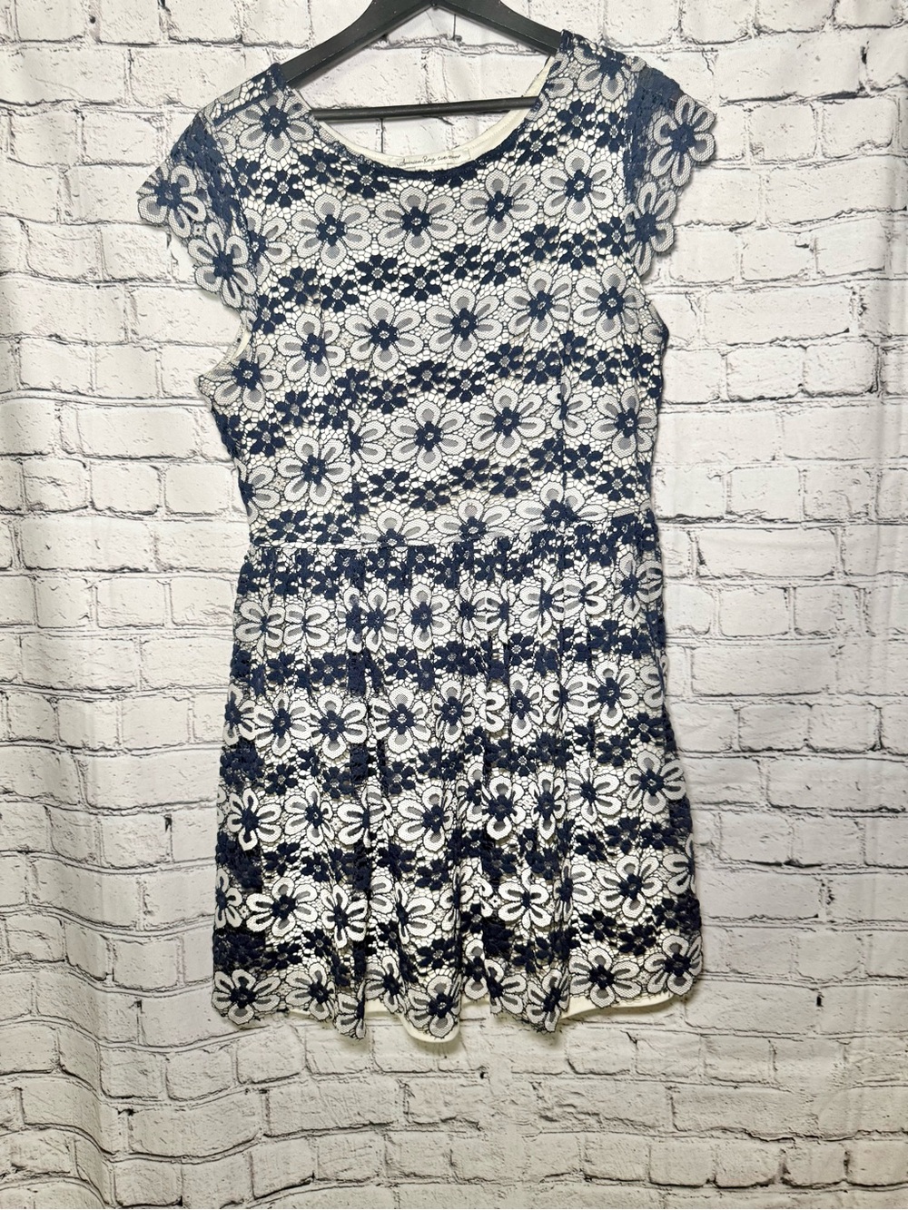 American Rag. Navy lace dress. Size XL